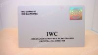 IWC Warranty card - White - Buy Replica